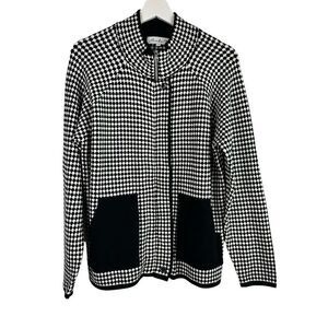 Alexander Black White Womens Large Jacket